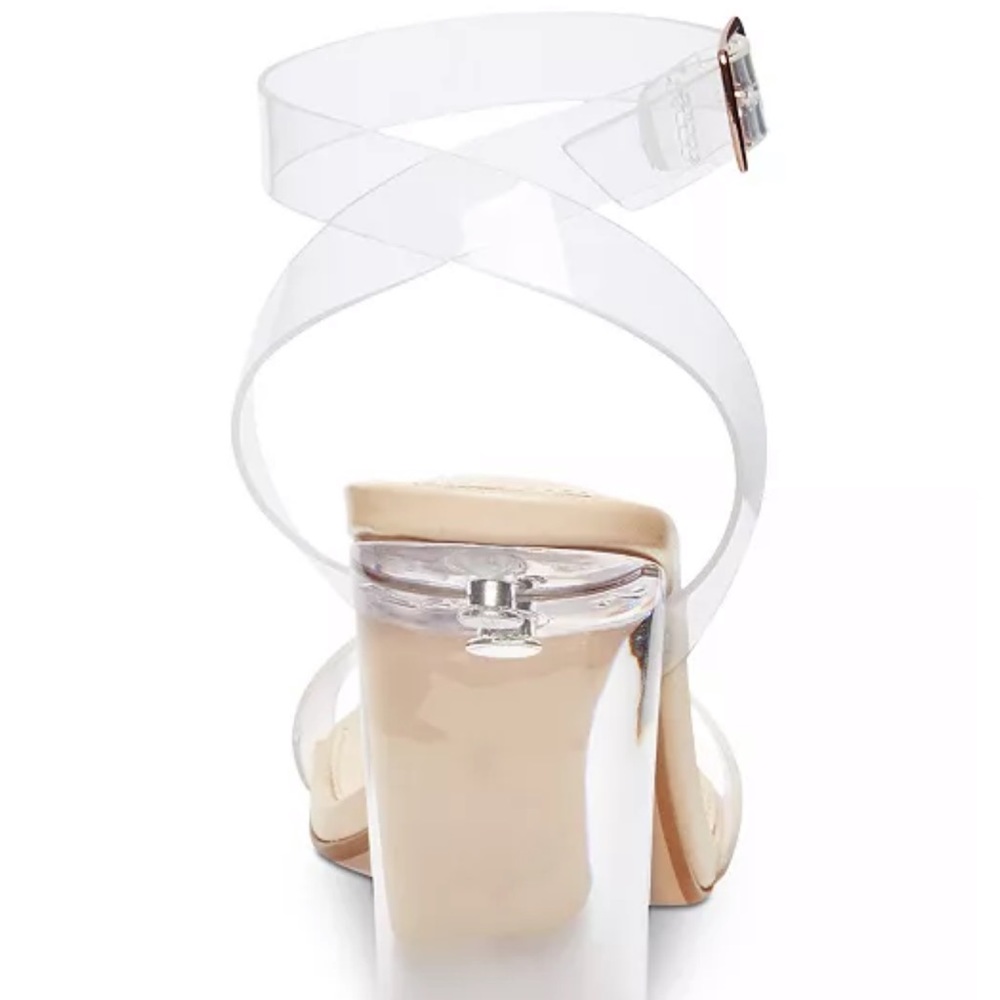 BRAND NEW Steve Madden Clear Heels and Clear ankle Strap - Picture 9 of 15